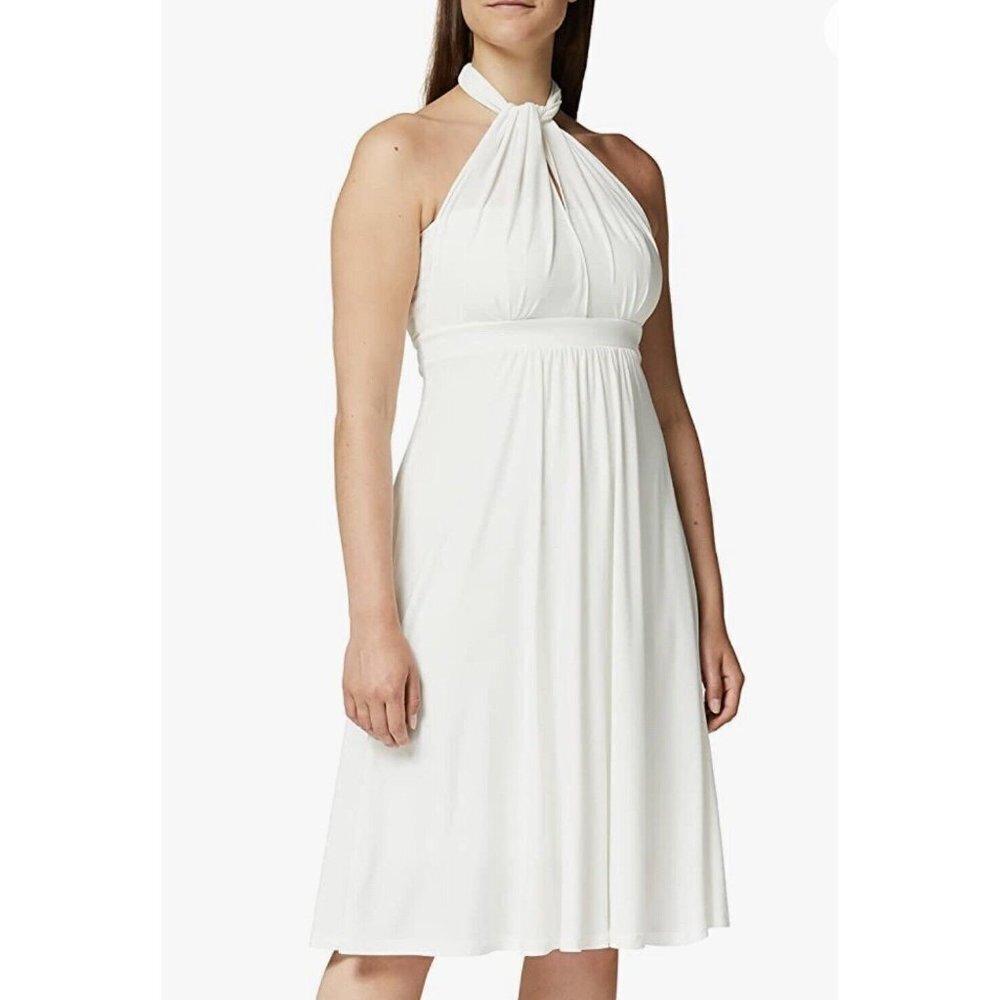 Truth & Fable Women's Dress Bridesmaid Multiway Midi Color White Size XS NWT